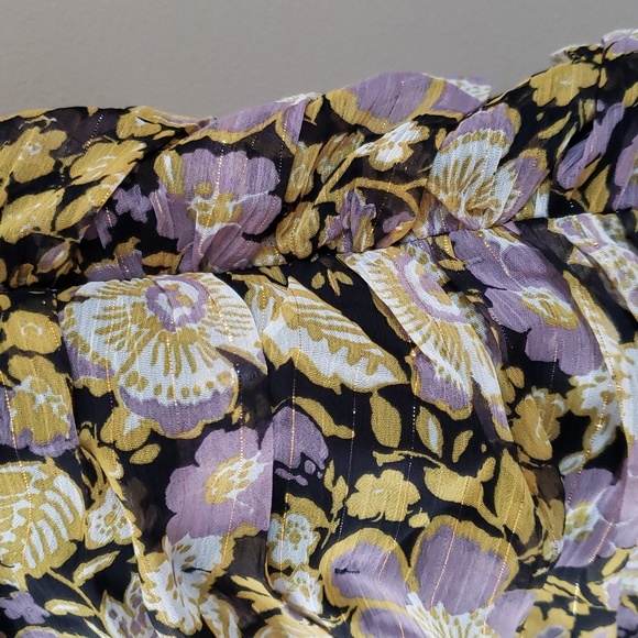 ZARA Floral print chiffon dress - Picture 6 of 12